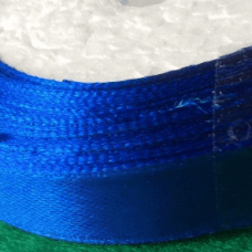 Лента атласная 1,2 см (электрик)